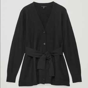[COS] Boiled Wool Cardigan with Tie